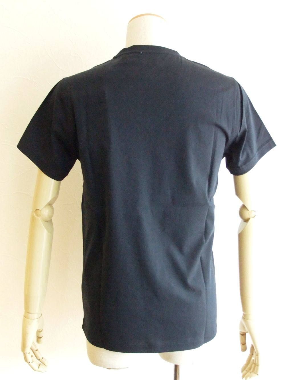 モノグラムモチーフ VーNECK コットン Tシャツ ( NAVY )