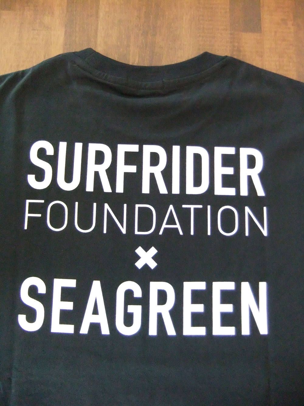 Seagreen × SURFRIDER コラボ T-シャツ ( ブラック )  MSG20S8158