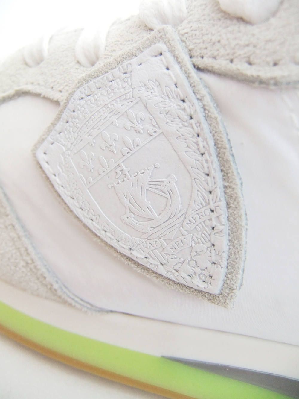 TRPX MONDIAL FLUO   LOW-CUT TZLU WFF1 ローカットスニーカー (ホワイト×イエロー)