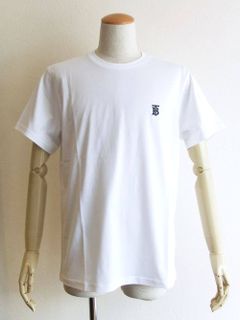 モノグラムモチーフ クルーネック コットン Tシャツ ( WHITE )