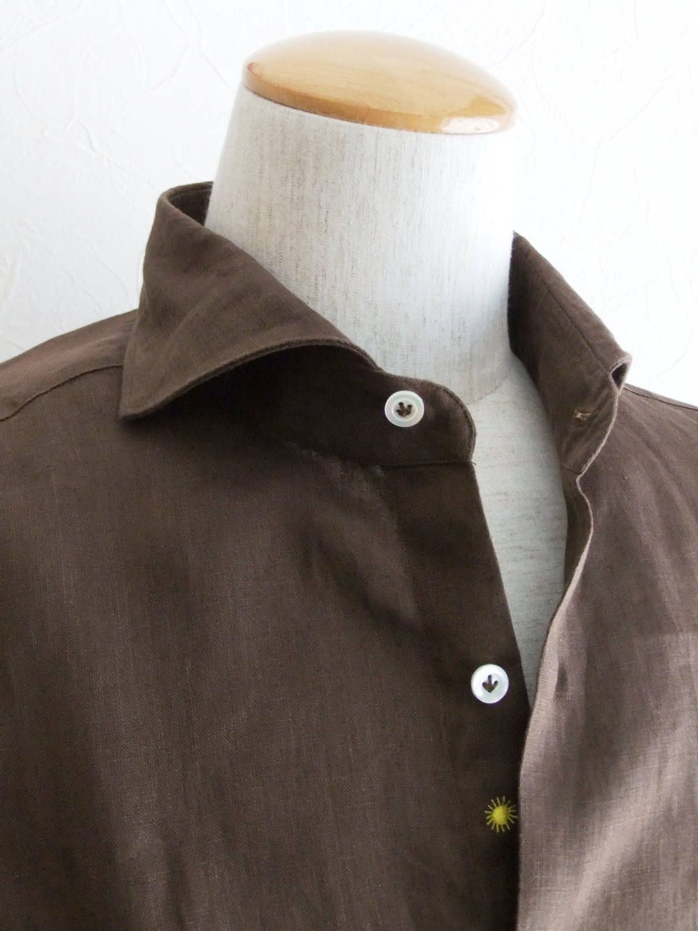 リネン シャツ ( BROWN )   845300V84
