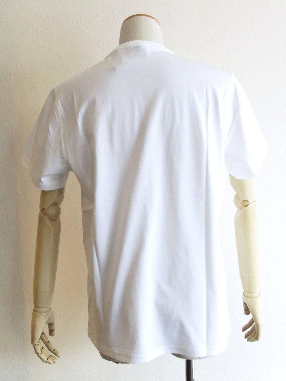 モノグラムモチーフ クルーネック コットン Tシャツ ( WHITE )