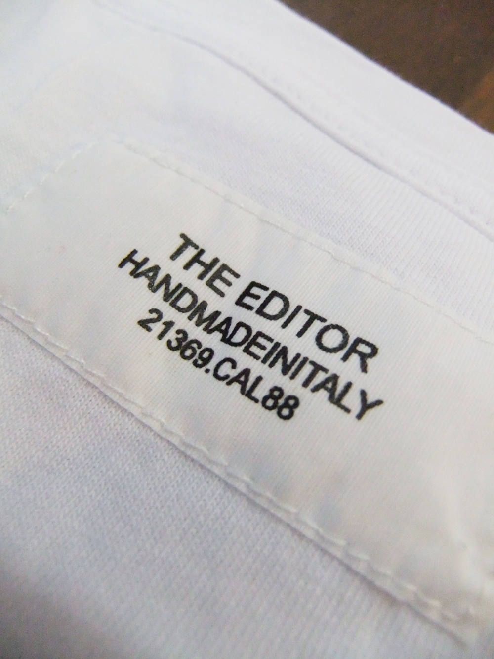 THE EDITOR  ロゴ Tシャツ ( ホワイト )