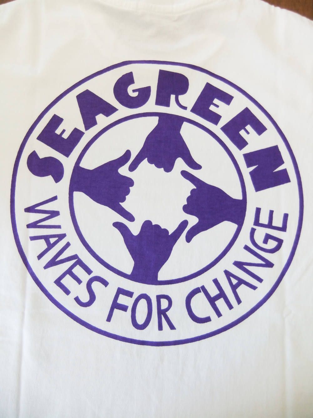Seagreen × Wave for change コラボ T-シャツ ( ホワイト )  MSG20S8165