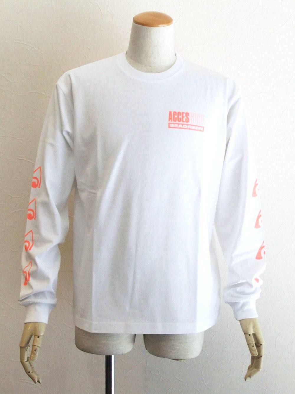 Seagreen × ACCES SURF  コラボ L/T-シャツ ( ホワイト )  MSG20S8164