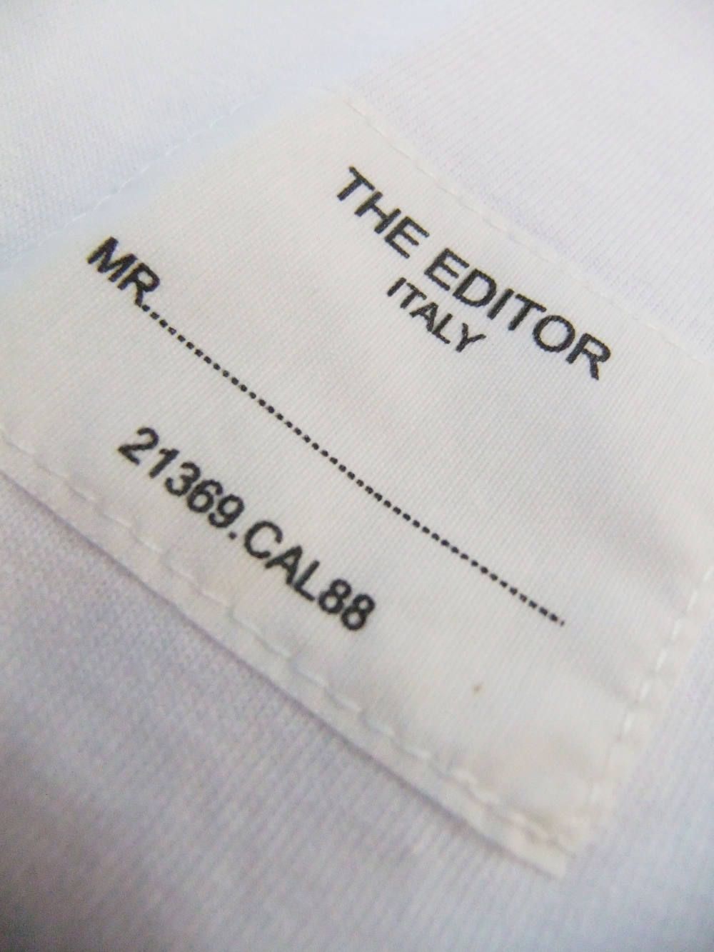 THE EDITOR  ロゴ Tシャツ ( ホワイト )