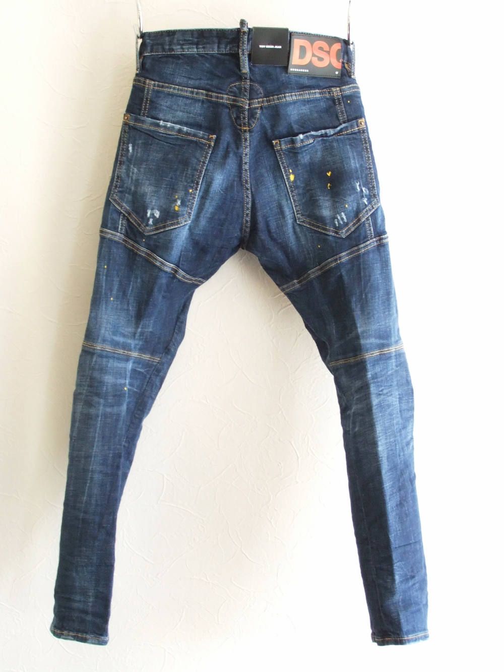 DSQUARED SKY BIKER JEANS 48 L ブラック