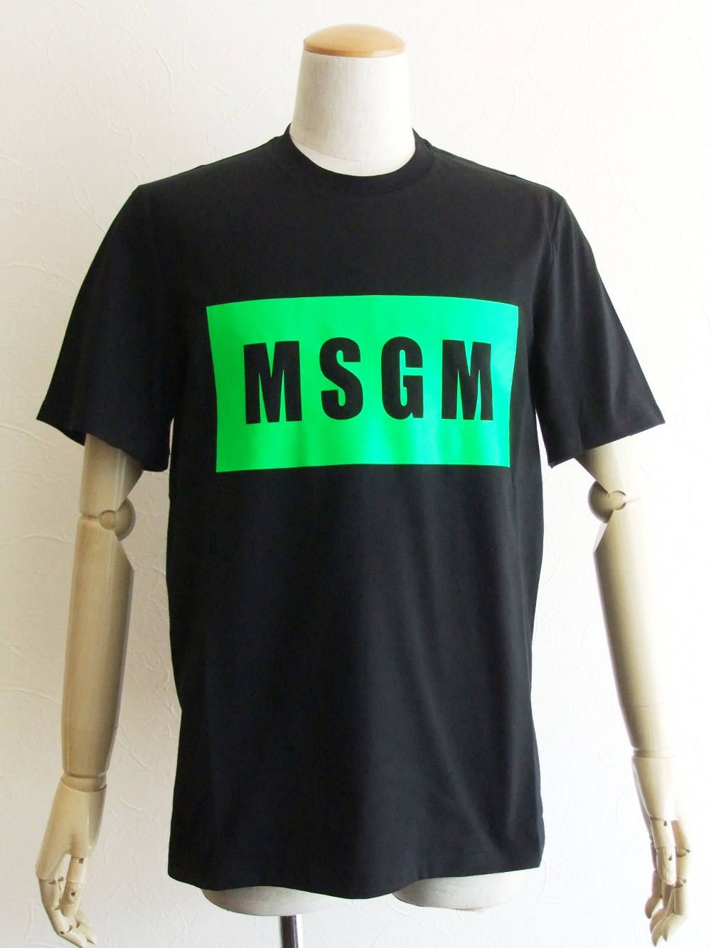 MSGM エムエスジーエム 新品 ネオンカラー ボックス ロゴ Tシャツ XS