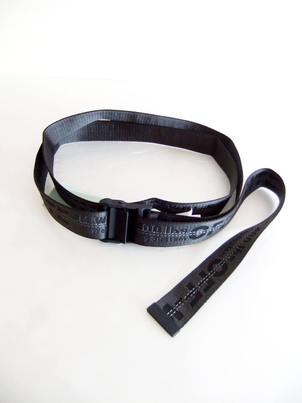 OFF-WHITE - CARRYOVER INDUSTRIAL BELT ( BLACK ) ロゴベルト | 4.444glad