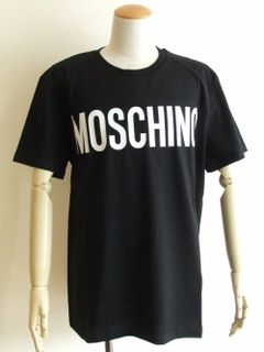 MOSCHINO ロゴ コットン Tシャツ  (BLACK)