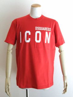 D2 ロゴプリント T-SHIRT  ( レッド ) S79GC0001