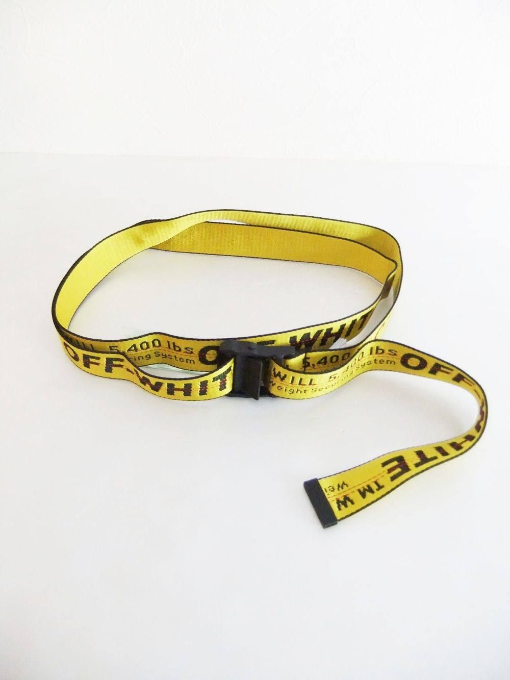 OFF-WHITE - CARRYOVER INDUSTRIAL BELT ( YELLOW ) ロゴベルト | 4.444glad