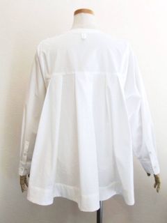 シャツ+カットソー フレアーブラウス   201007