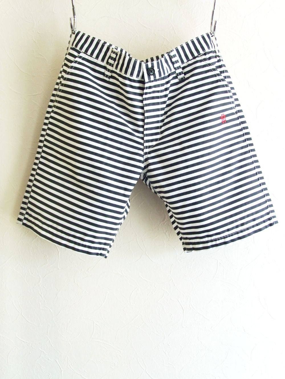 ZEBRA SHORTS  ( 細ボーダー ) ストレッチ ハーフパンツ