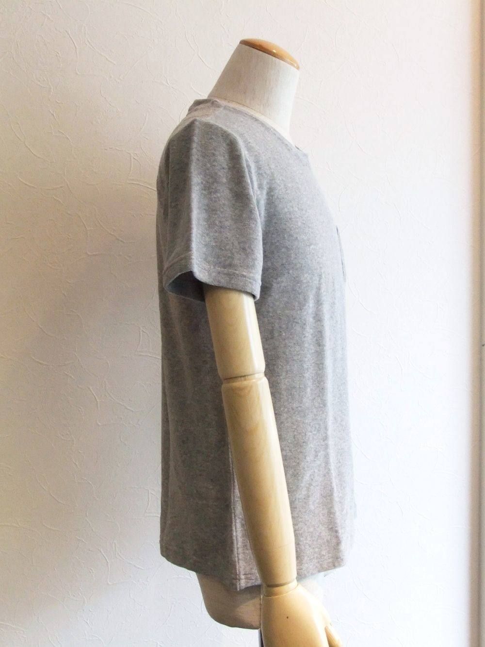 クルーネック 半袖パイルTシャツ ( グレー )   TS/TC442-501501
