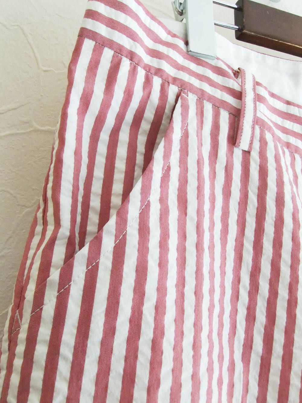 PENNSYLVANIA CROPPED  ストレッチクロップドパンツ ( レッド )