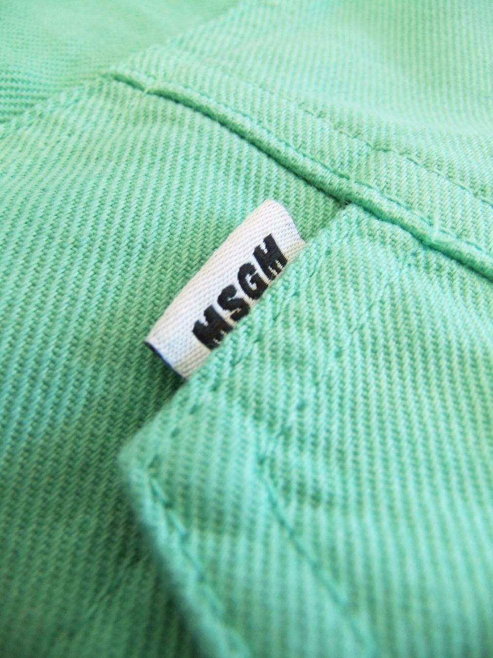 《LADIES》 MSGM ロゴ ブルゾン ( ミントグリーン ) 2841MDH51T