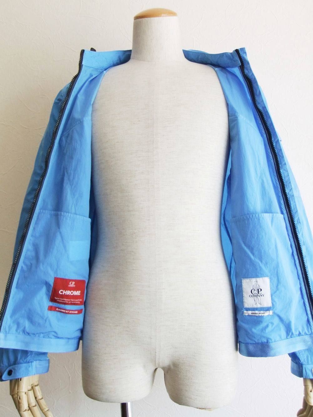 C.P. COMPANY - CHROME HOODED OVERSHIRT ナイロン ジップアップ