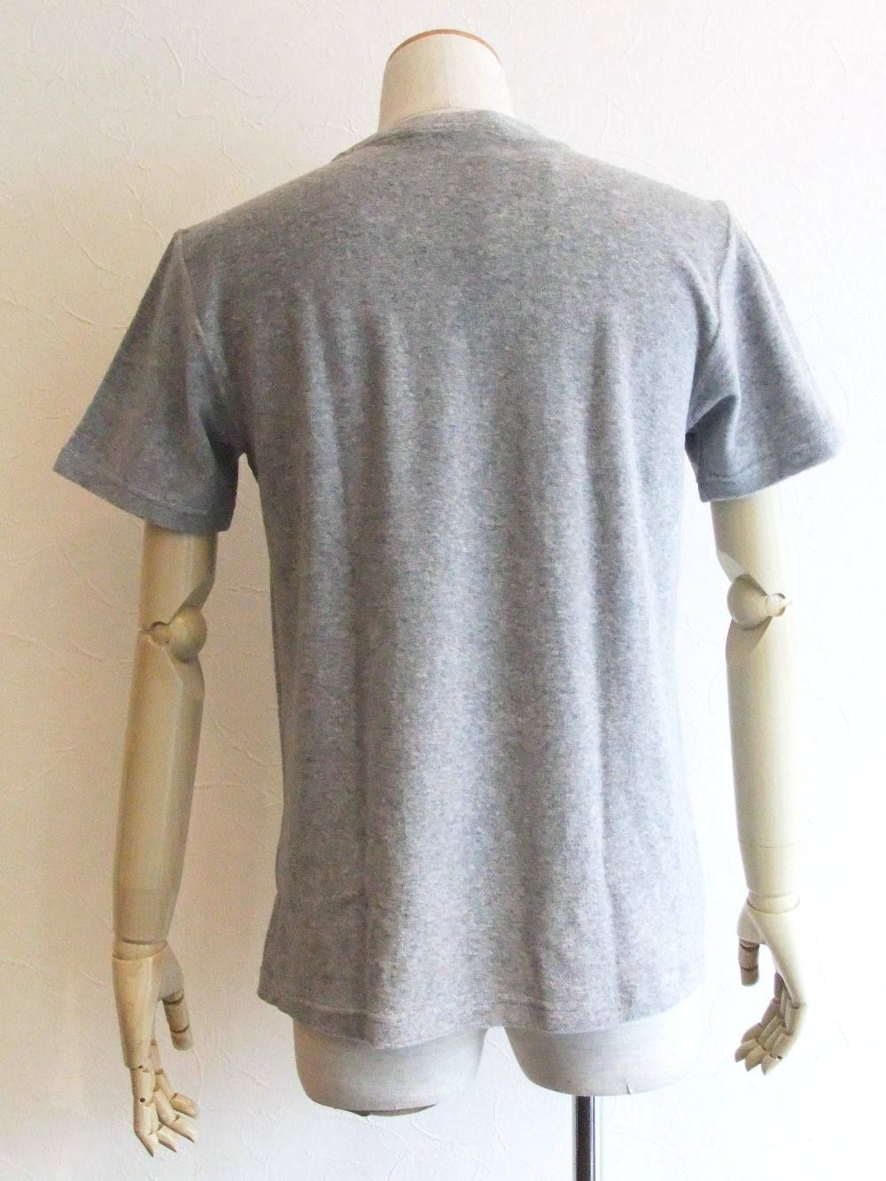 クルーネック 半袖パイルTシャツ ( グレー )   TS/TC442-501501