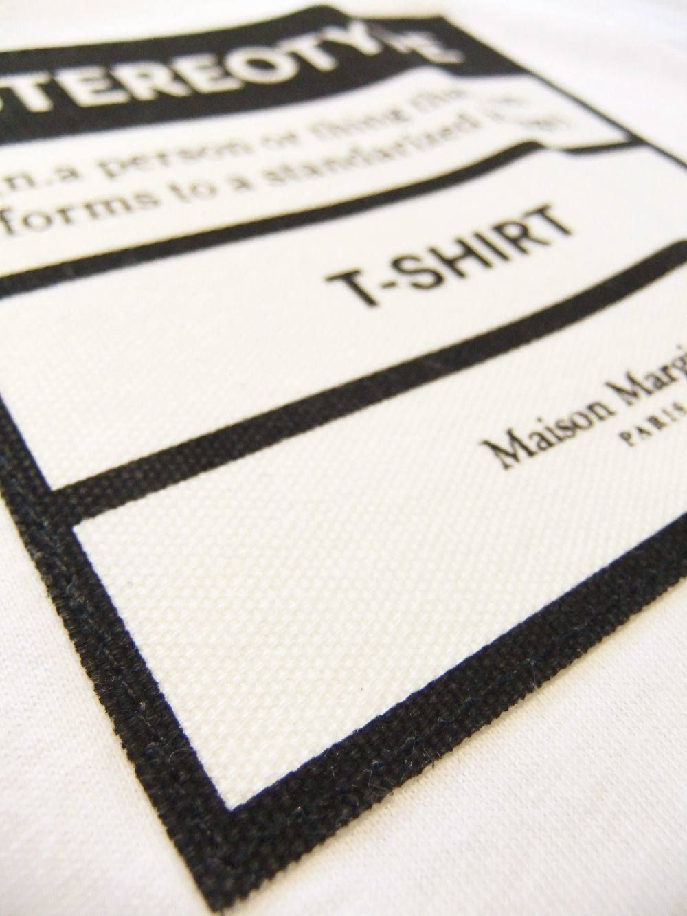 MAISON MARGIELA  'Stereotype' ラベル Tシャツ