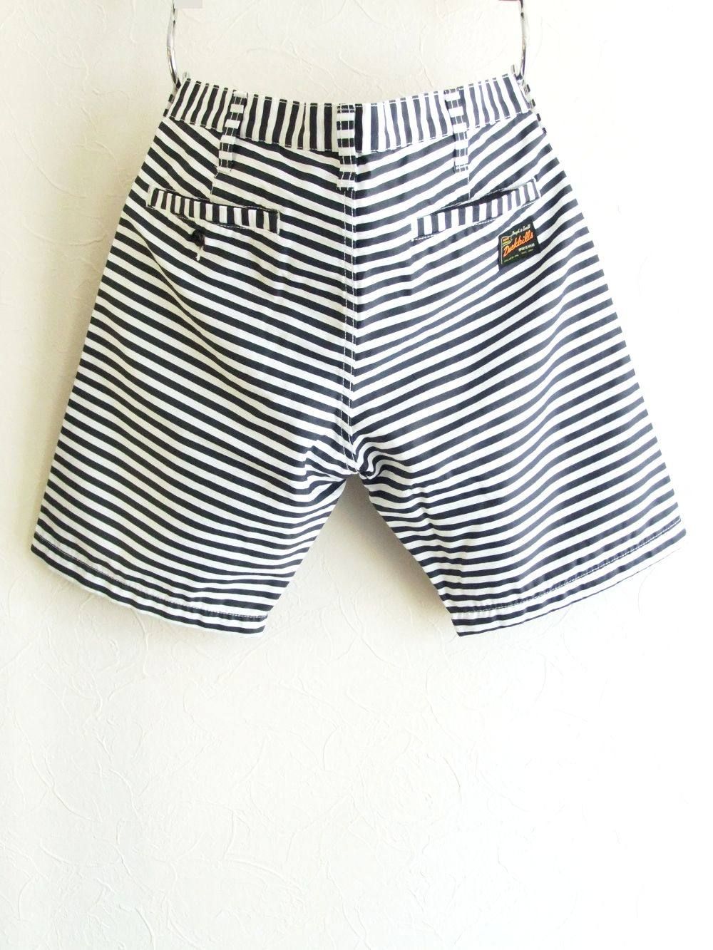 ZEBRA SHORTS  ( 細ボーダー ) ストレッチ ハーフパンツ