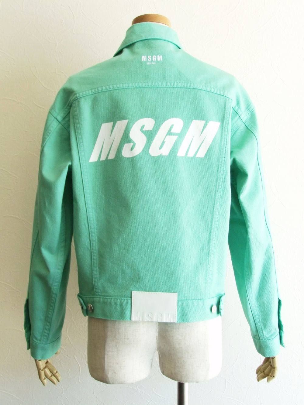 《LADIES》 MSGM ロゴ ブルゾン ( ミントグリーン ) 2841MDH51T