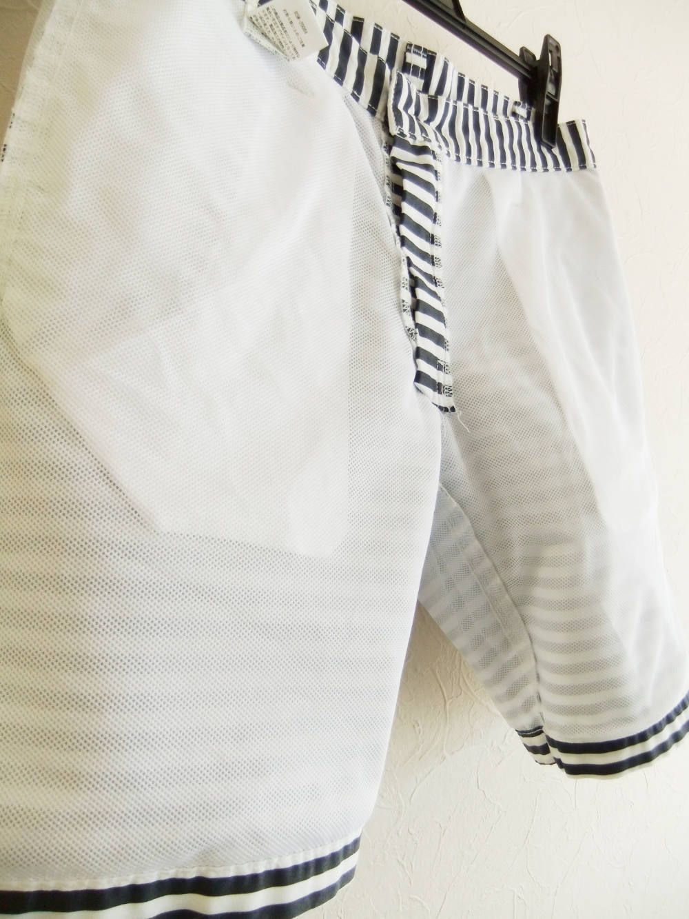 ZEBRA SHORTS  ( 細ボーダー ) ストレッチ ハーフパンツ