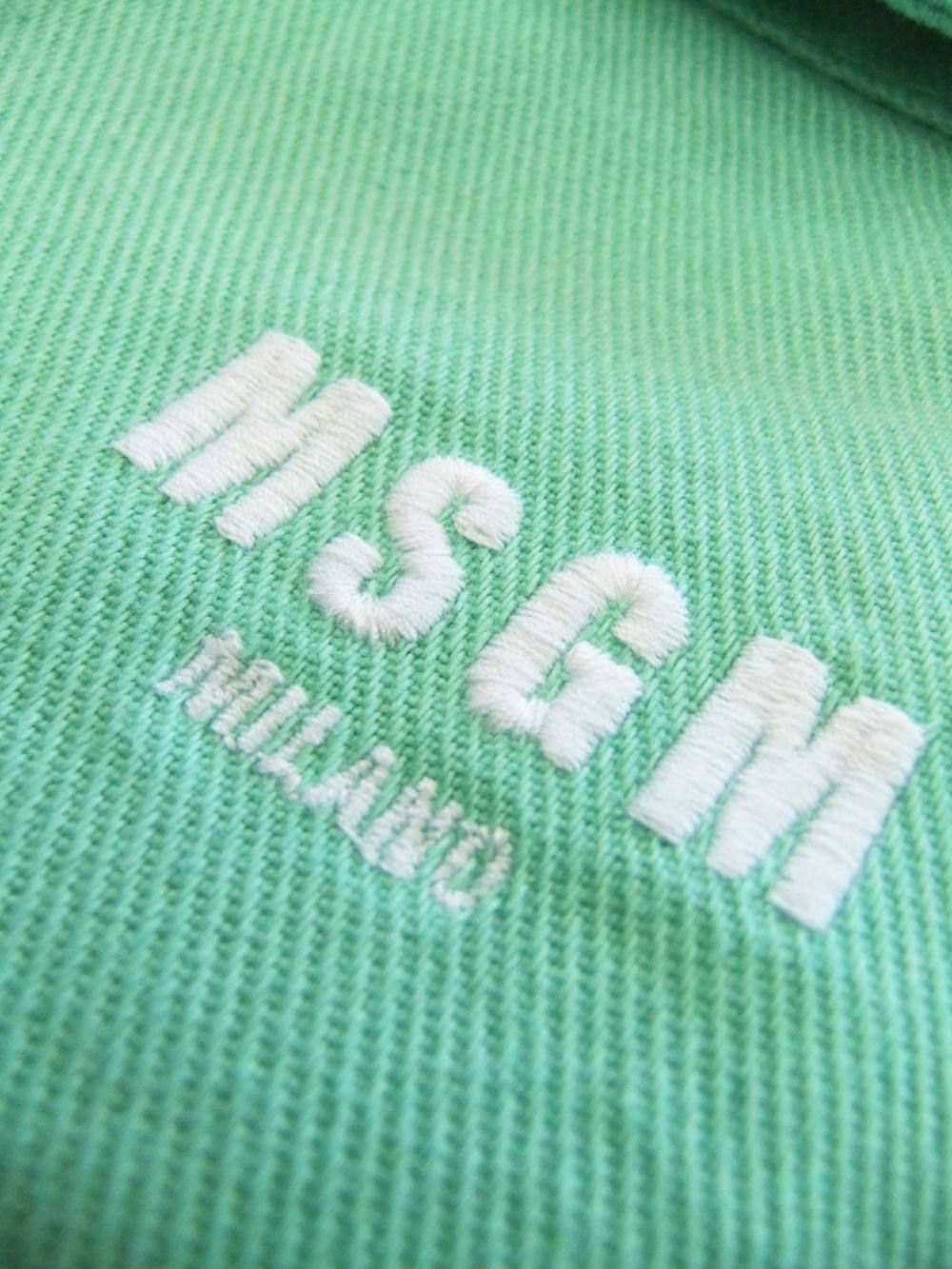 《LADIES》 MSGM ロゴ ブルゾン ( ミントグリーン ) 2841MDH51T