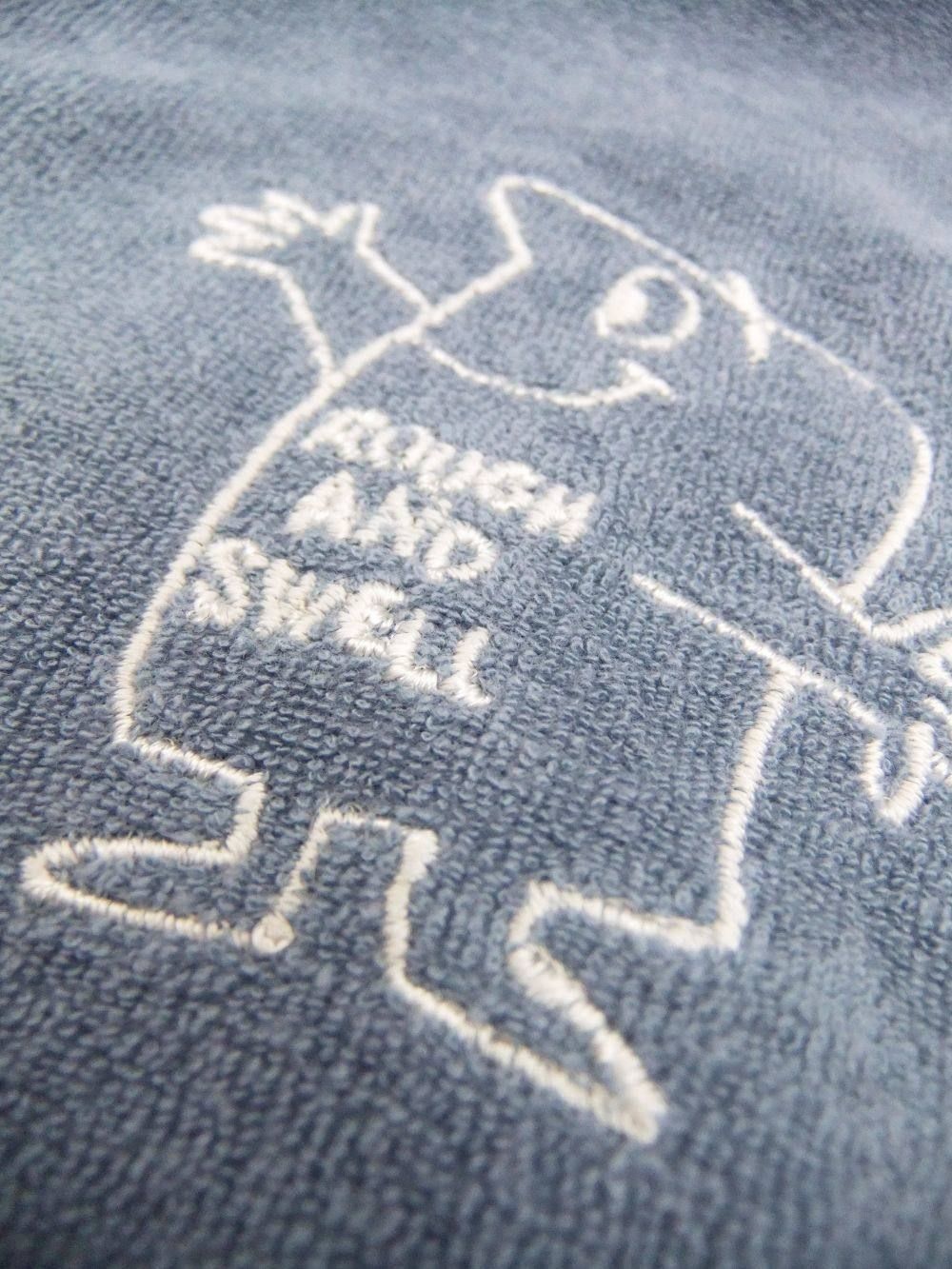 HUNTINGTON HOODIE   パイル ZIPフーディー ( ブルーグレー )