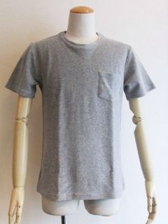 クルーネック 半袖パイルTシャツ ( グレー )   TS/TC442-501501