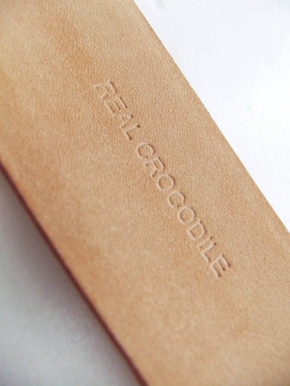 クロコダイル CROCODILE LEATHER BELT ( オレンジ )