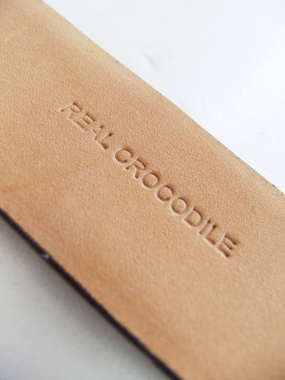 クロコダイル CROCODILE LEATHER BELT ( ブラック )