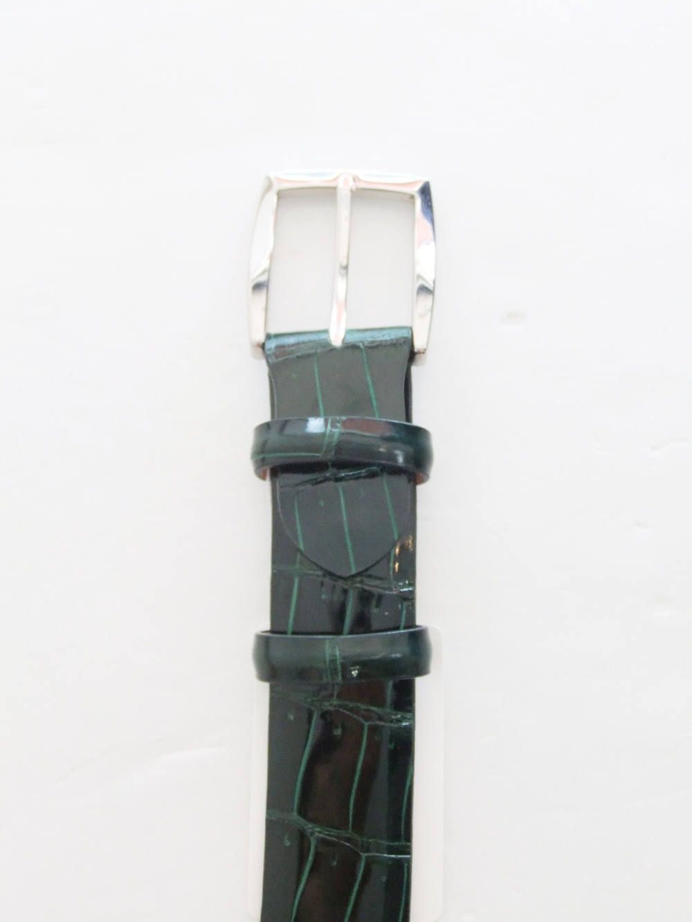 クロコダイル CROCODILE LEATHER BELT ( グリーン )