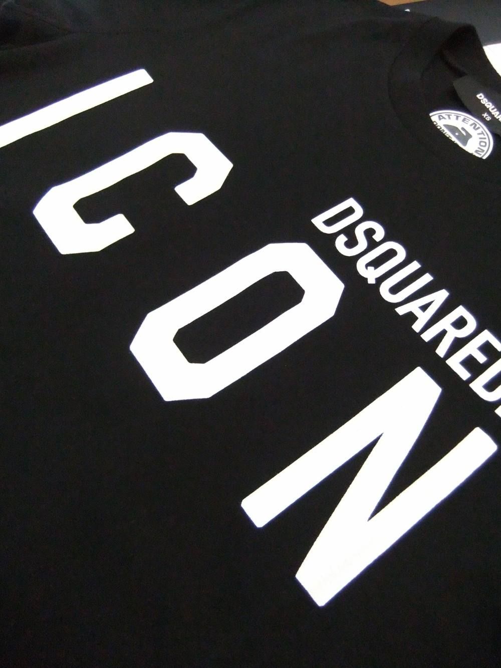 LADIES  "ICON" ロゴプリント T-SHIRT  ( ブラック )  S80GC0001