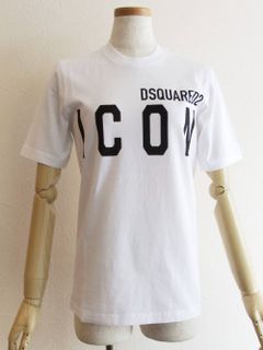 LADIES  "ICON" ロゴプリント T-SHIRT  (ホワイト)  S80GC0001