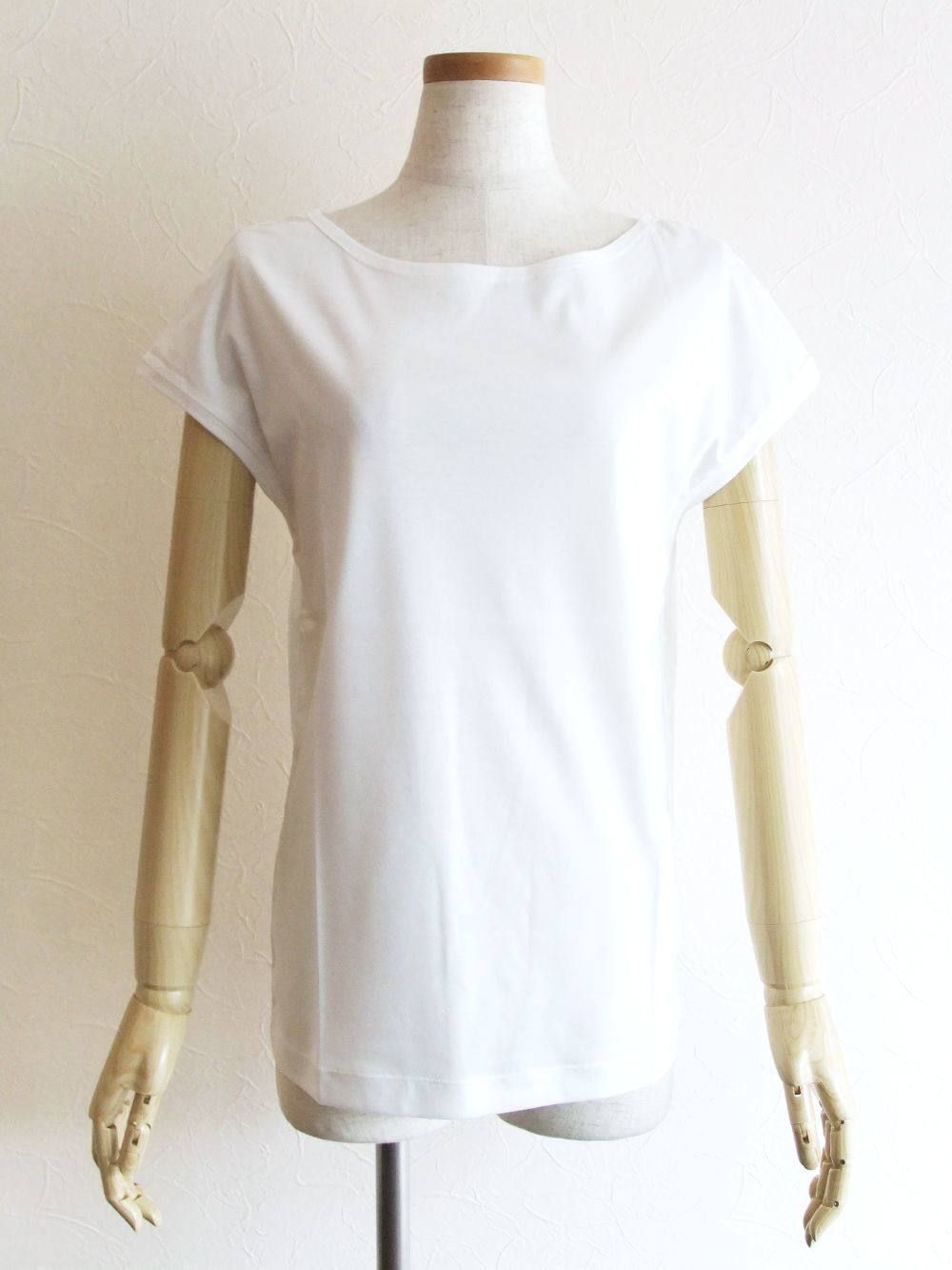 veil - フレンチスリーブ コットン Tシャツ (ホワイト) | 4.444glad