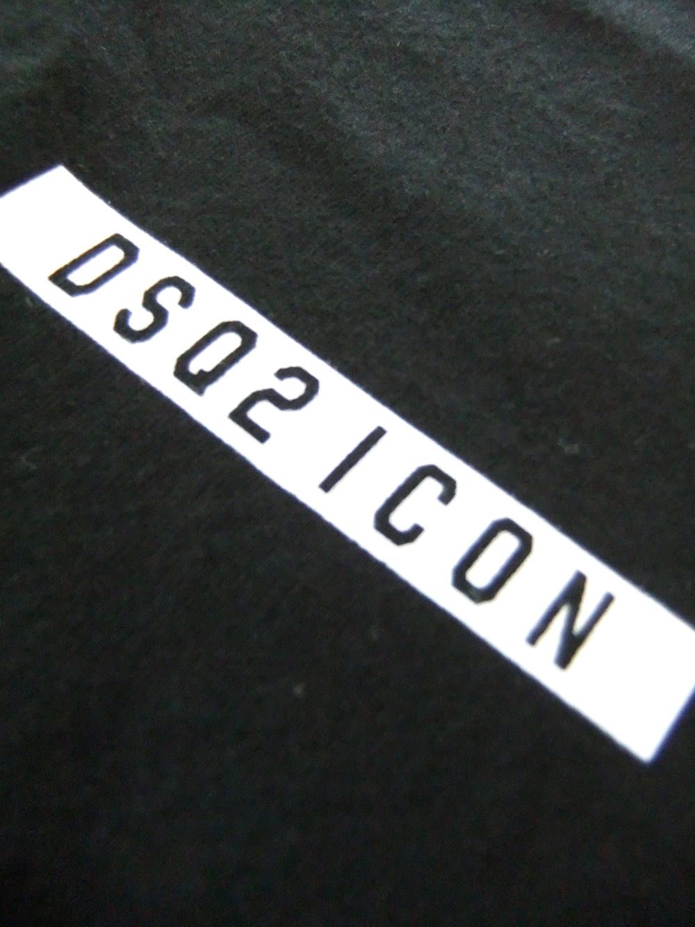 LADIES D2 Box Logo プリント T-SHIRT (ブラック)    S80GC0002