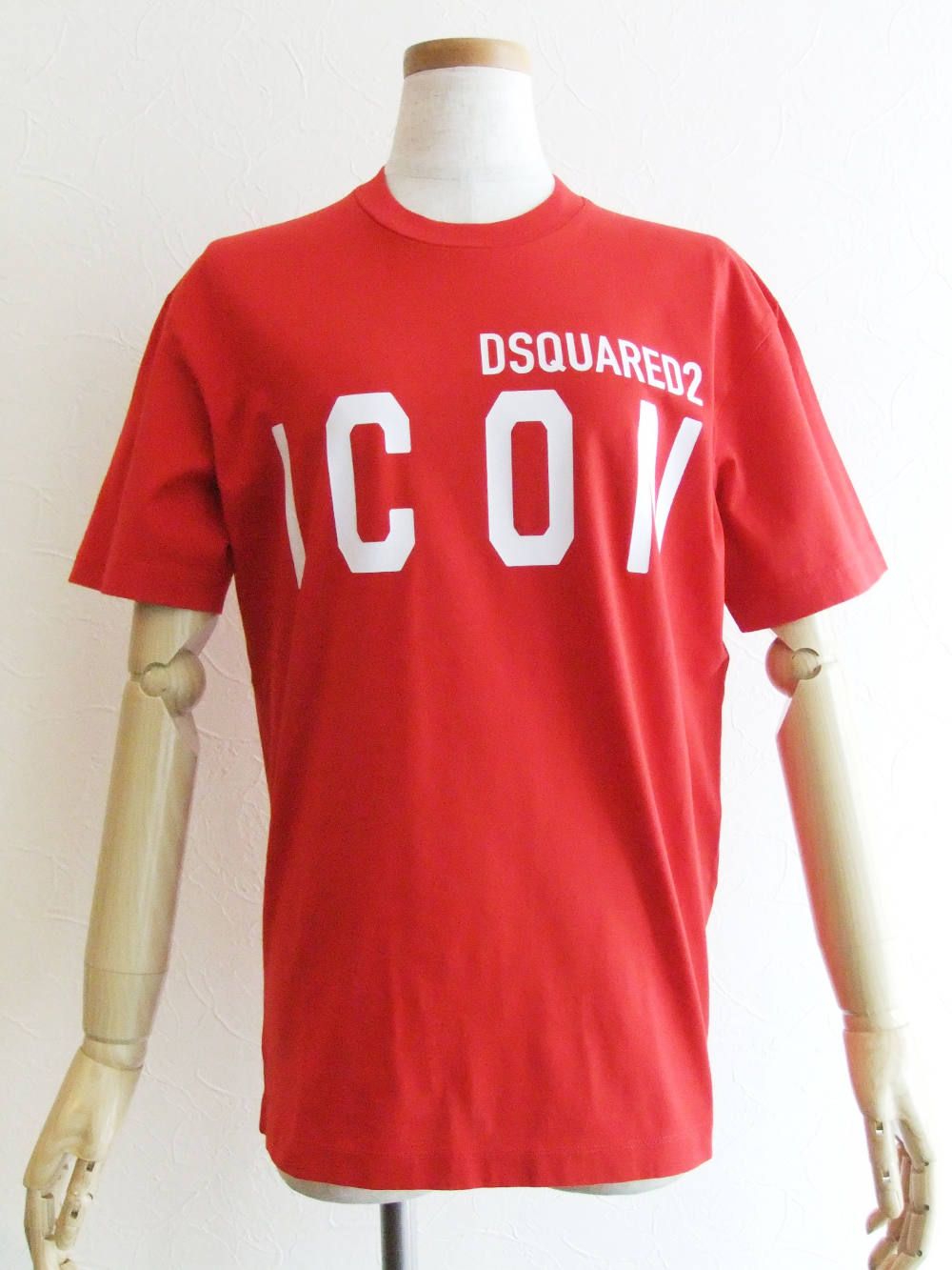 LADIES  "ICON" ロゴプリント T-SHIRT  (レッド)  S79GC0001