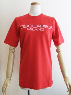 LADIES D2 Milano ロゴプリント T-SHIRT (レッド)    S75GD0082