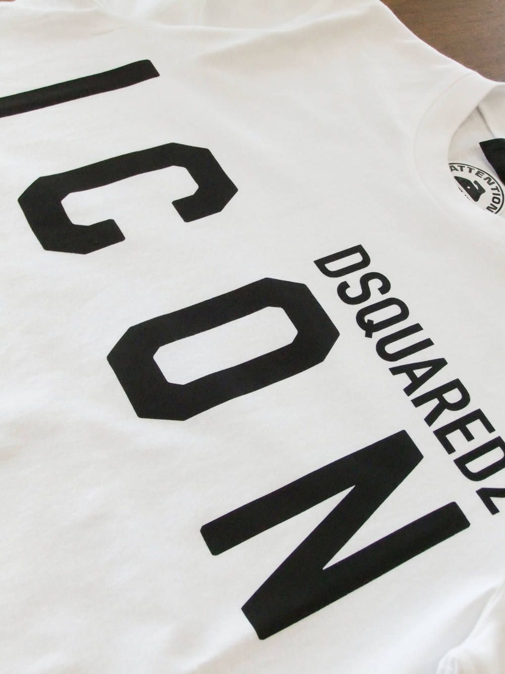 LADIES  "ICON" ロゴプリント T-SHIRT  (ホワイト)  S80GC0001