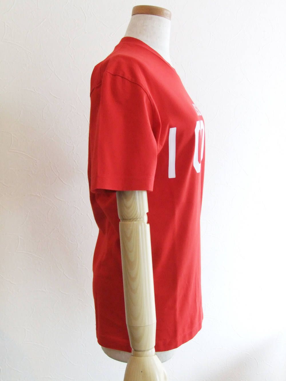 LADIES  "ICON" ロゴプリント T-SHIRT  (レッド)  S79GC0001