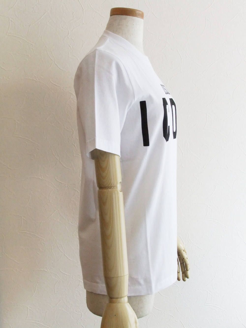 LADIES  "ICON" ロゴプリント T-SHIRT  (ホワイト)  S80GC0001