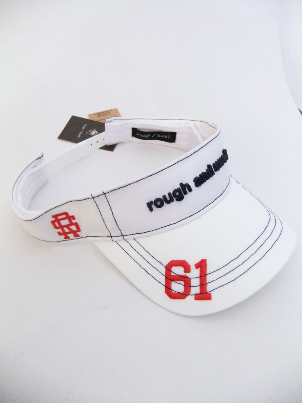 SIMPLE LOGO VISOR ( ホワイト) ロゴ入りサンバイザー  RSA-21013