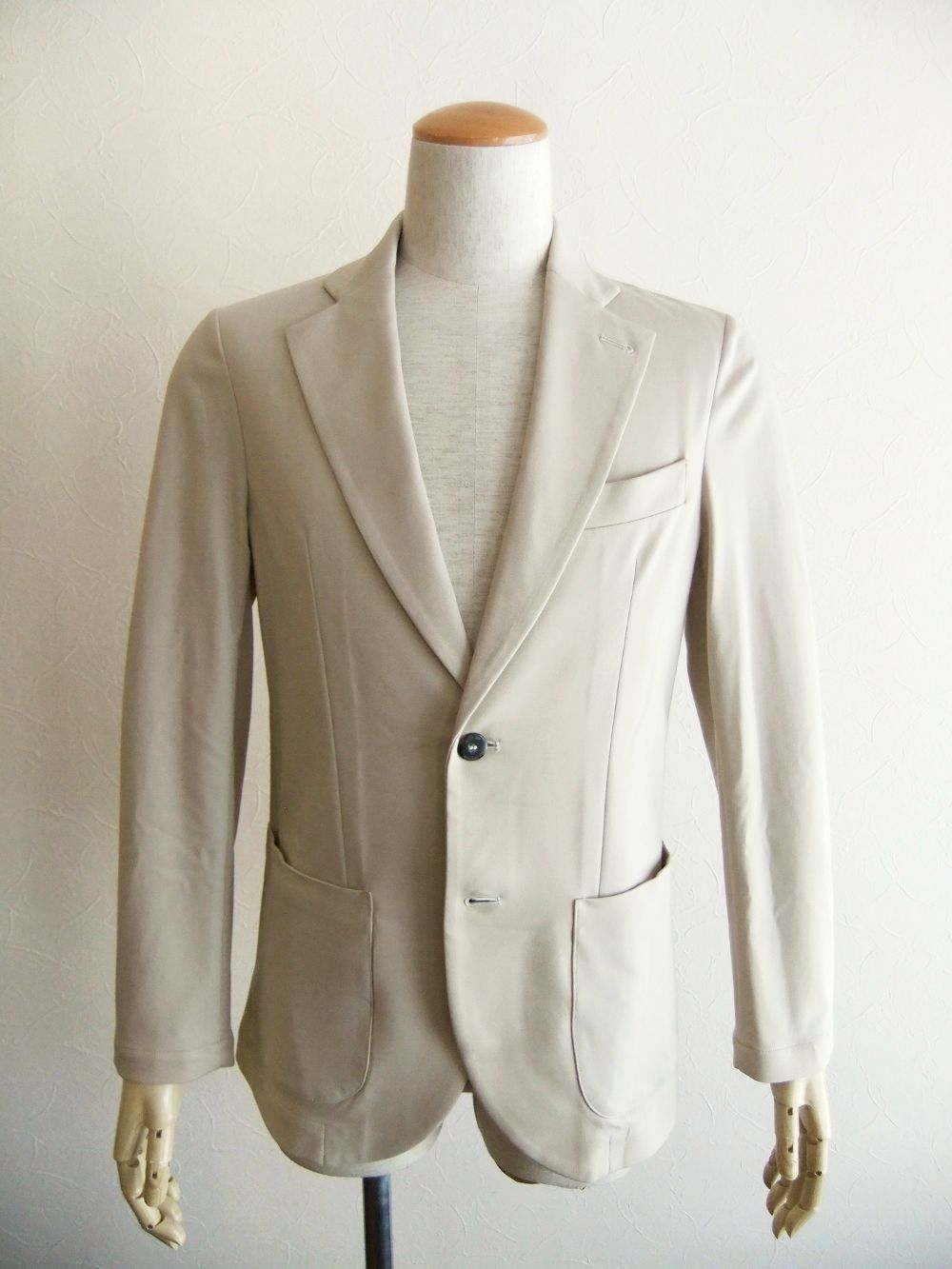 STROZZI    SILKY JERSEY  (ライト ベージュ)  ジャージージャケット  A3697