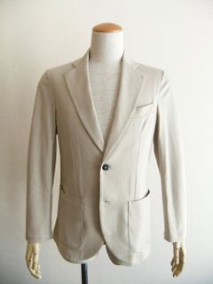 STROZZI    SILKY JERSEY  (ライト ベージュ)  ジャージージャケット  A3697