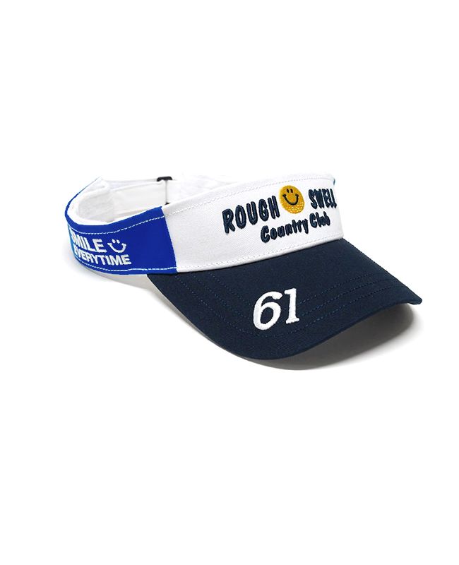 SMILE SUN VISOR  (ブルー) ロゴ入りサンバイザー  RSA-25009