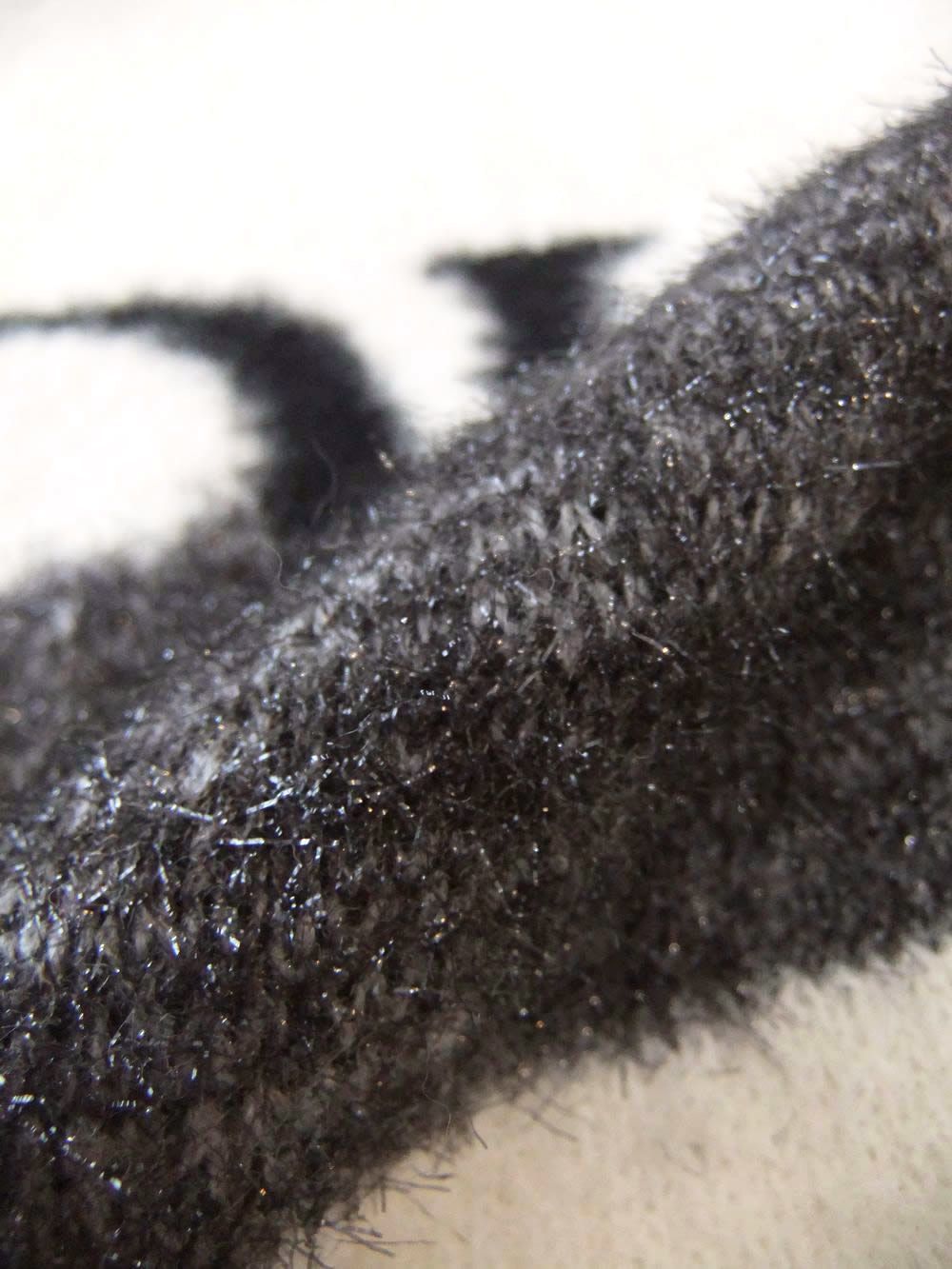 【MICALLE MICALLE Account】 HOMMAGE  DR SHAGGY KNIT (ホワイト)   ロゴ ニット  MAG111NDC