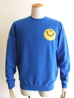 SMILE CREW  12G クルーネックニット (ブルー)  RSM-22278