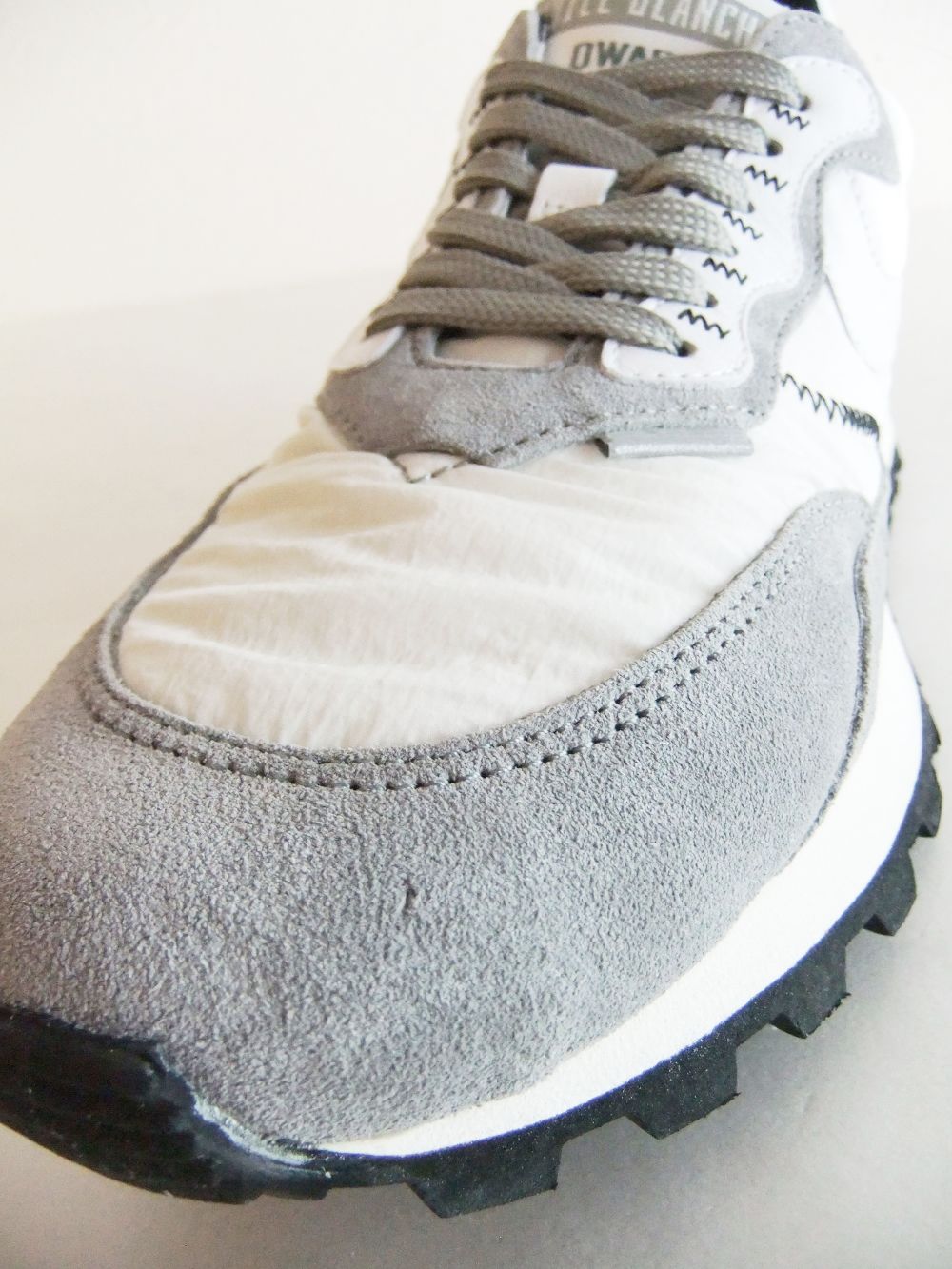 QWARK HYPE MAN  ( WHITE/GRAY )  ナイロン × スエード  スニーカー