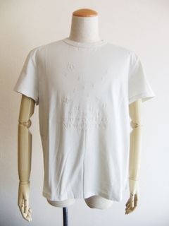 MAISON MARGIELA  (オフホワイト) ナンバリングロゴ マコ コットン Tシャツ